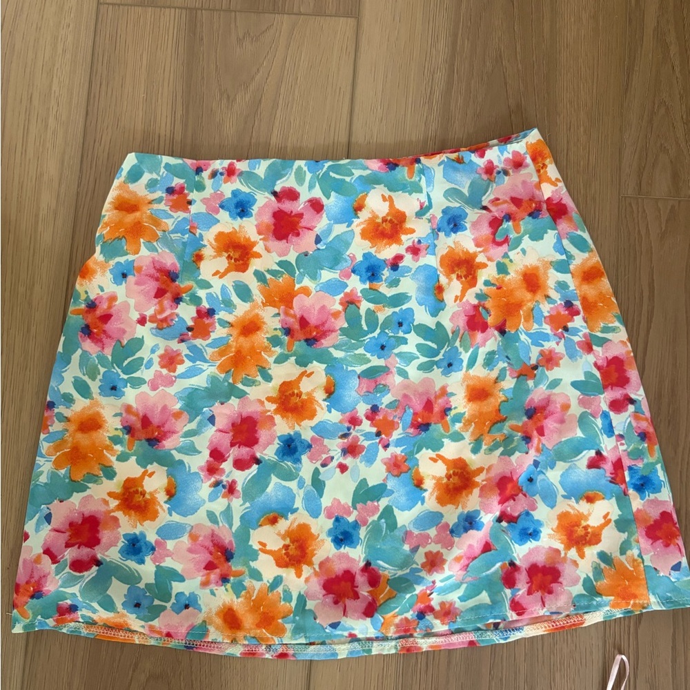 Princess Polly Orange Red A-Line Mini Skirt Resort Wear